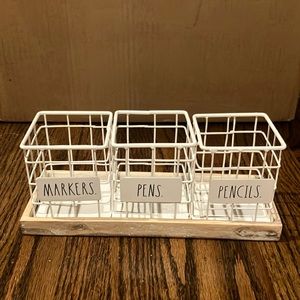 Rae Dunn pencil, pens, marker organizer